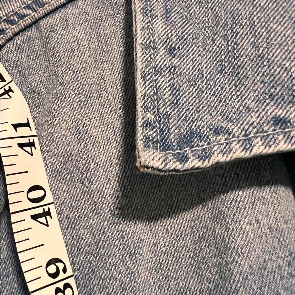 Denim Jacket with Embroidered Back - Picture 16 of 16